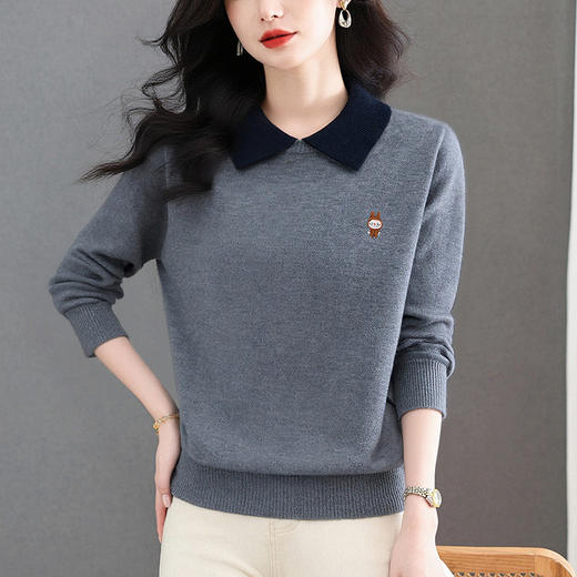 CC女士减龄上衣冬季内搭可外穿毛衣气质轻奢高级感羊毛打底衫女 商品图3