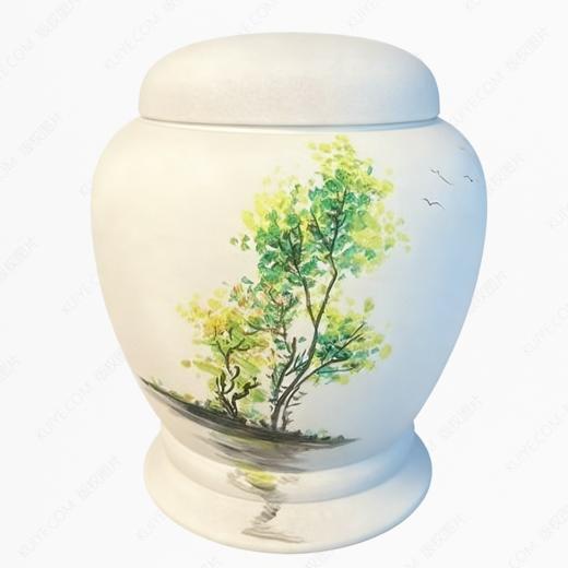 纯手工拉坯五色泥可降解骨灰坛骨灰罐骨灰盒寿盒 商品图0