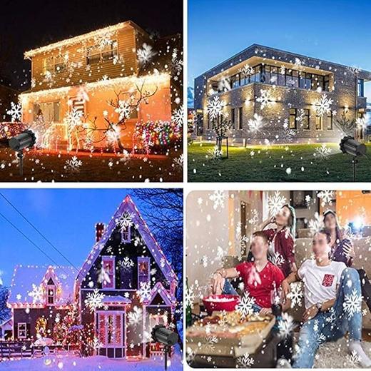 美国 户外防水LED雪花灯景观灯 氛围灯具装饰  节日派对灯 商品图7