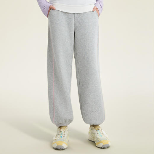 笛莎Deesha 童装女童裤子2026春新款甜美粉标束脚裤 商品图0