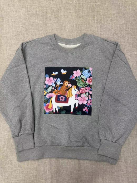 D123025新年系列女装2026春季新款全棉毛圈布卫衣 商品图11