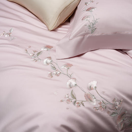 鎏金澳棉四件套 合欢（芭蕾粉） 商品图4