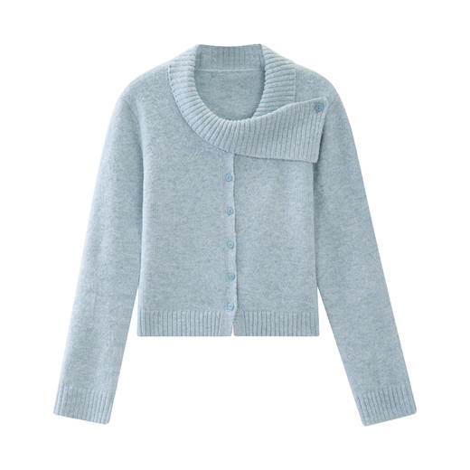 鹿向南「蓝色眼泪」秋冬新款原创设计小众韩系慵懒显白毛衣套装女 商品图1