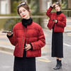新中式刺绣水貂毛红色羽绒服，欧货洋气独特漂亮外套HR-YQH99958 商品缩略图1