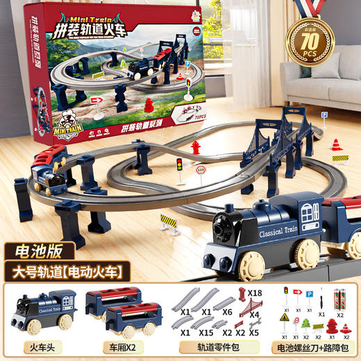 【电动高铁列车礼盒】小火车带轨道 男孩动车模型 仿真益智生日礼物儿童新年玩具 商品图8
