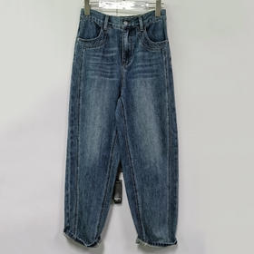 NC一粒扣多层口袋设计感牛仔哈伦裤50812秋季012253033053