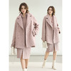 COCOBELLA气质人字纹翻领大衣秋冬英伦风冬毛呢外套WL3217-2 商品缩略图2