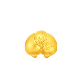 2楼周大福荟馆马年生肖系列"拍马屁"足金黄金转运珠吊坠（不含皮绳）