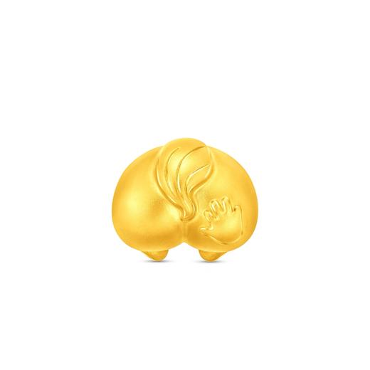 2楼周大福荟馆马年生肖系列"拍马屁"足金黄金转运珠吊坠（不含皮绳） 商品图0