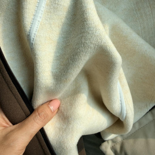 除了舒服没别的，人手必备两件起拍，高科技德绒保暖面料，面料超细腻柔软，抗静电不起球，小蛮腰修身外套，羽绒服内搭女士拉链打底衫 商品图7