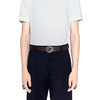 【四】GUCCI 古驰 男士Signature牛皮革双面腰带 黑色 473030 CWCWN 1070 商品缩略图5
