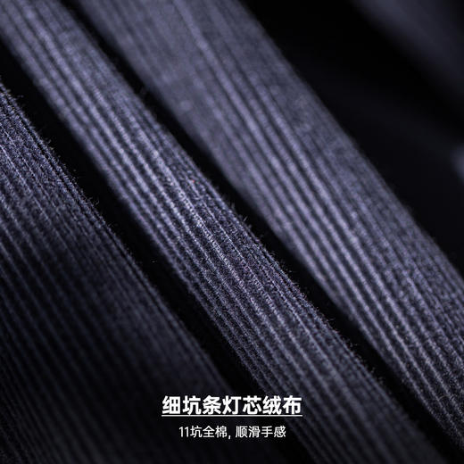 马登工装美式复古灯芯绒四袋猎装夹克短款藏蓝色翻领薄款外套男春 商品图2