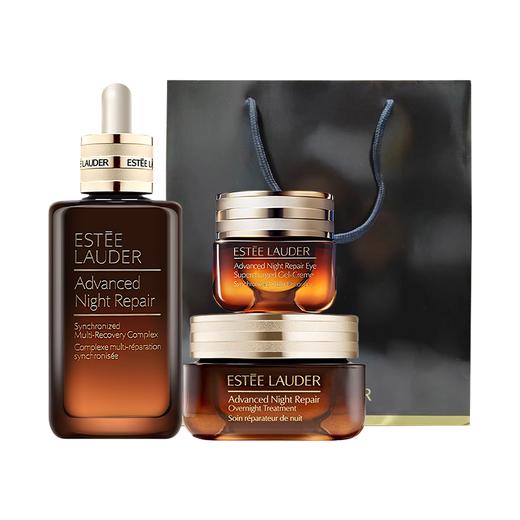 送礼袋【1210跨境仓发货】 雅诗兰黛小棕瓶精华100ml+雅诗兰黛小棕瓶眼霜15ml+雅诗兰黛大棕罐面霜65ml 商品图10