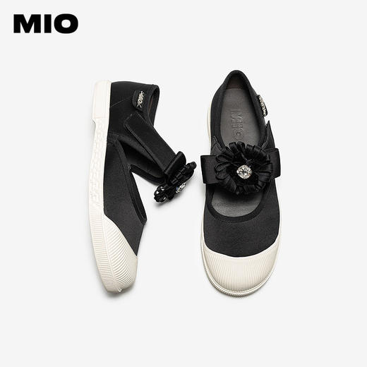MIO米奥玛丽珍鞋2026春季新款圆头平底花朵饰扣休闲板鞋单鞋女鞋M261461217 商品图3