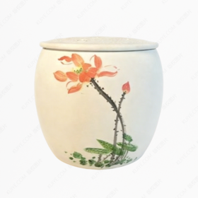 纯手工拉坯五色泥可降解骨灰坛骨灰罐骨灰盒寿盒