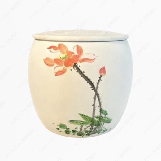 纯手工拉坯五色泥可降解骨灰坛骨灰罐骨灰盒寿盒 商品图0