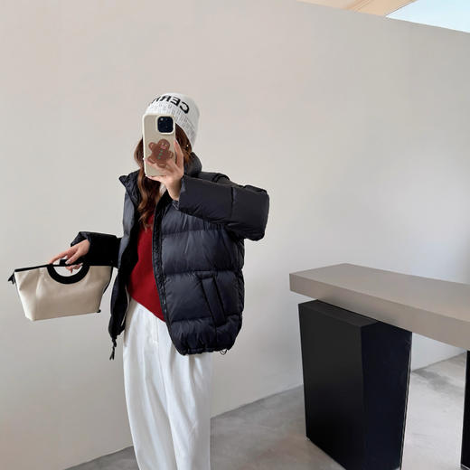 丁摩 新国标90%羽绒服女冬季加厚韩版宽松面包服宽松型5ZF-8802 商品图3