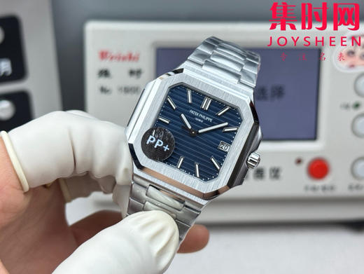 PP+百达翡丽 方形鹦鹉螺 新系列CUBITUS 5821男士腕表 深蓝牛仔 商品图2