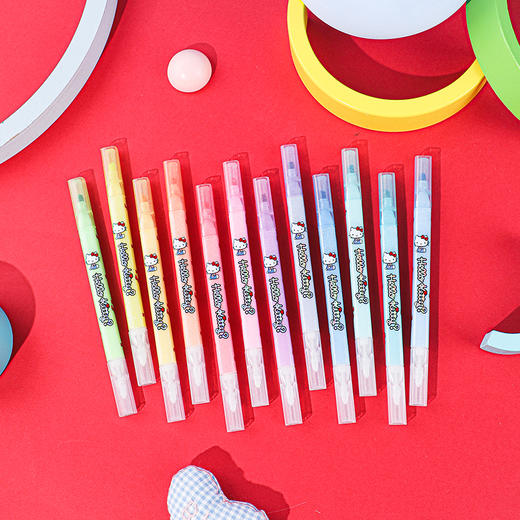 广博三丽鸥【闪光可擦荧光笔】12色 商品图5