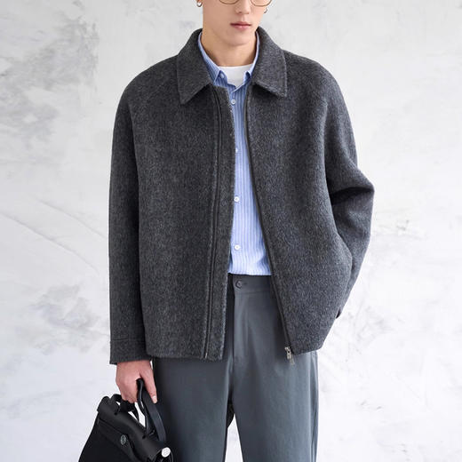 裁缝学苑MH06男士翻领双面呢纸样短款夹克外套打版裁剪样板图 商品图2