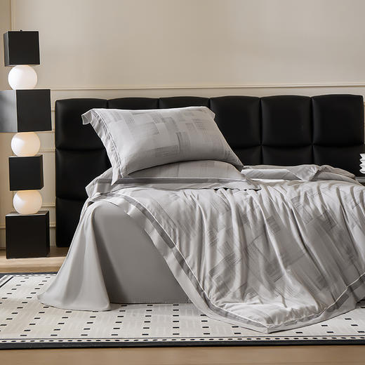 多喜爱 天丝棉色织提花四件套 叶影若梦/水墨汀波【兰精天丝】【阳光好棉】【高密提花】出框&织带工艺 经典手提礼盒 商品图2