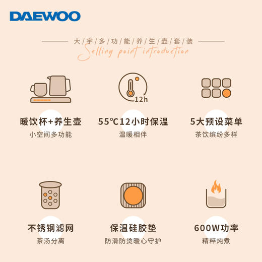 大宇多功能养生壶套装 商品图1