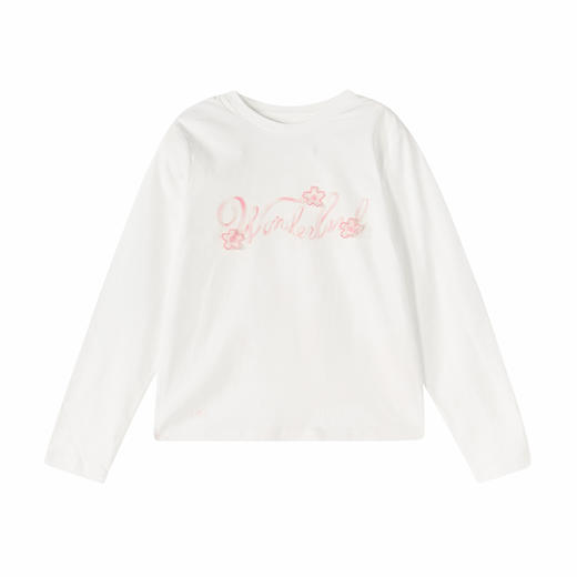 笛莎Deesha 童装女童T恤2026春新款基础长袖T恤 商品图4