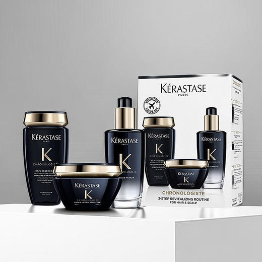 Kerastase卡诗黑钻钥源系列三件套洗发水250ml发膜200ml护发精油100ml 商品图3