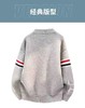 D123014新款红白蓝拼接小狗圆领针织衫男女同款毛衣 商品缩略图3