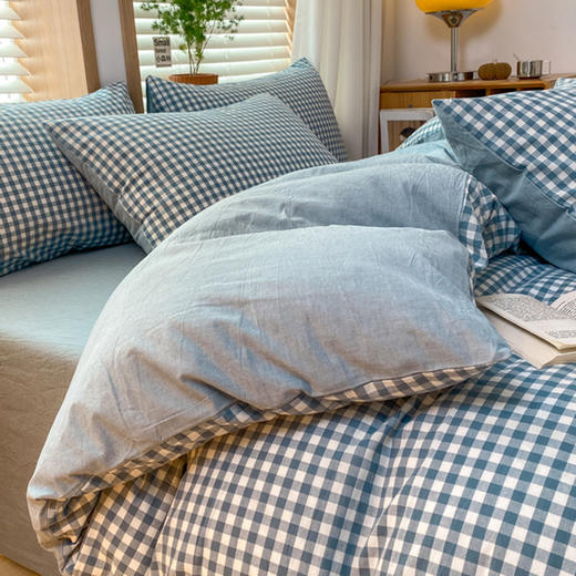 【清仓99元起】全棉色织水洗棉四件套 春夏纯棉套件【不支持退换货】 商品图1