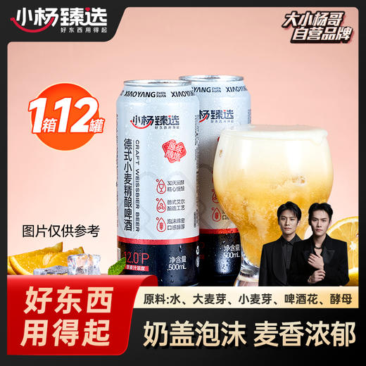 【小杨臻选】德式小麦精酿啤酒奶盖泡沫麦香浓郁 商品图0