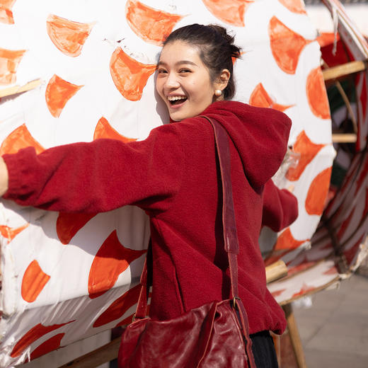 特绽放008朵/节节高升卫衣·节节高棉摇粒绒印花抽绳长袖连帽卫衣 商品图3