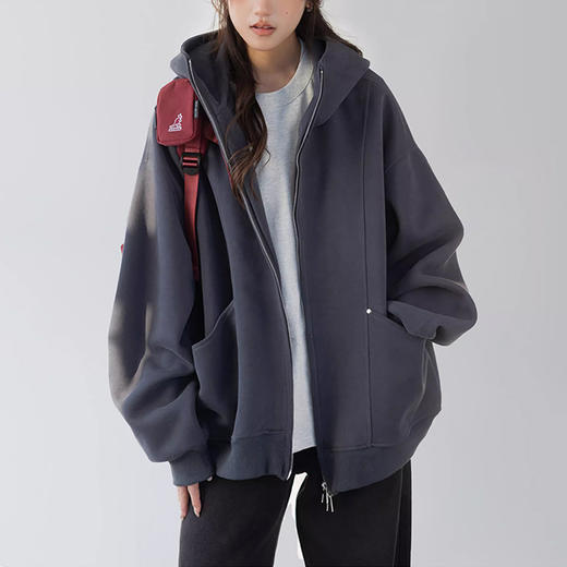 裁缝学苑AS616美式连帽卫衣纸样外套宽松慵懒拉链开衫打版裁剪图纸 商品图2