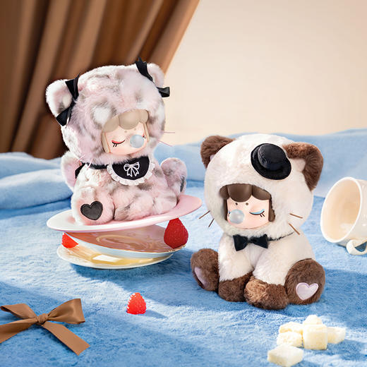 喵喵下午茶系列毛绒盲盒-纪念日百货门店同款168593276 商品图1