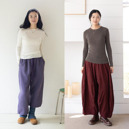 特绽放074朵/恰恰好打底衫·扬子纱圆领套头毛针织衫可机洗毛衫女 商品图2