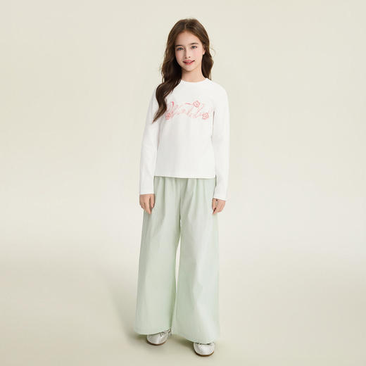 笛莎Deesha 童装女童T恤2026春新款基础长袖T恤 商品图2