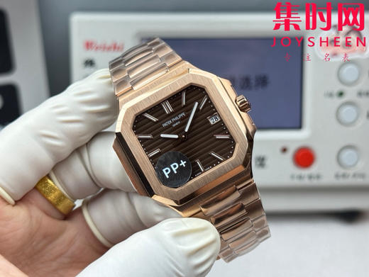 PP+百达翡丽 方形鹦鹉螺 新系列CUBITUS 5821 7128男士腕表 咖啡面 商品图1