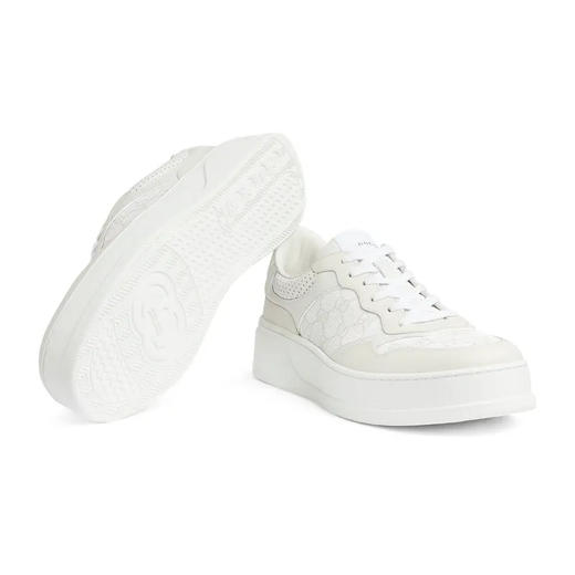 【一】GUCCI 古驰 男士GG厚底运动鞋 白色 669582 AACV2 9048 商品图4