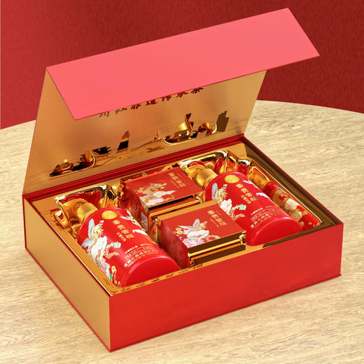 【五粮液+红茶 国企联名+非遗背书】五粮液浓香酒52度&川红非遗茶（500ml*2瓶+红茶30g*2罐 礼盒装） 商品图2