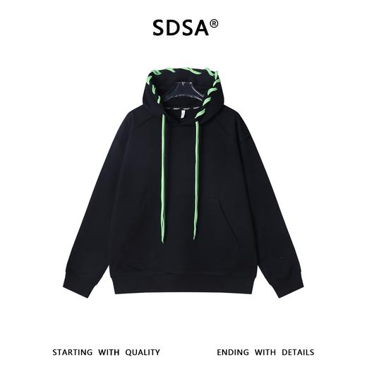 26WY01SDSA男士秋冬新款痞帅男装美式高街撞色抽绳连帽卫衣百搭舒适上衣 商品图1