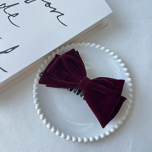 慵懒高颅顶丝绒香蕉夹ZY-纪念日百货门店同款168643624 商品图2