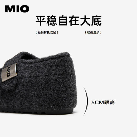 MIO米奥女鞋勃肯玛丽珍2026春季新款圆头平底厚底单鞋懒人通勤鞋M261476509 商品图4