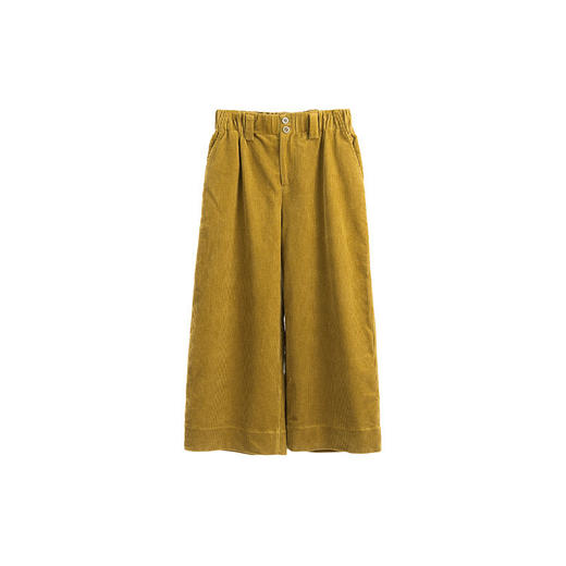 绽放022朵/粗条纯棉灯芯绒帅气阔腿长裤复古百搭直筒加厚休闲裤女 商品图4