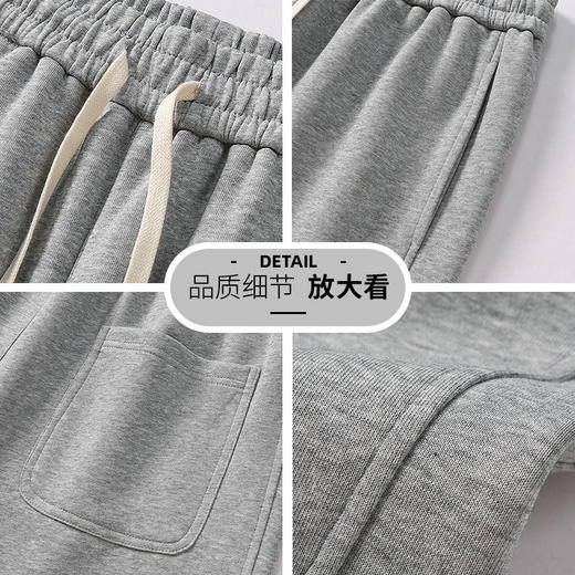 丁摩新款冬季卫裤男时尚宽松束脚长裤街头潮牌情侣百搭休闲运动裤ALW821 商品图3