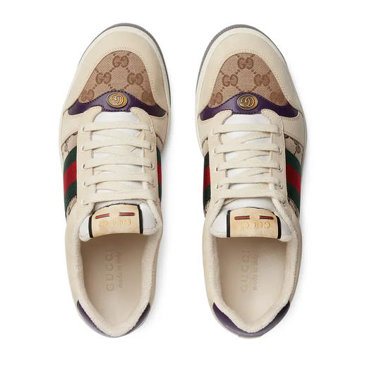 【一】GUCCI 古驰 男士 GG Supreme帆布休闲运动鞋 混色 546551 HVKI0 9765 商品图2