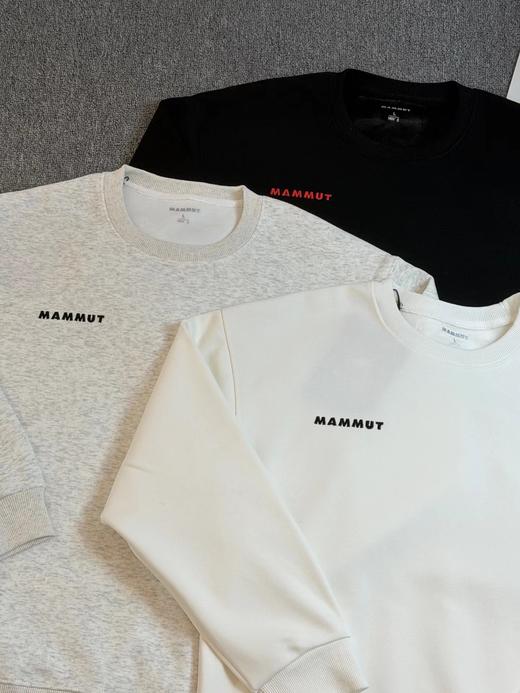 D123019精典刺绣logo圆领加绒套头卫衣男女同款 商品图1