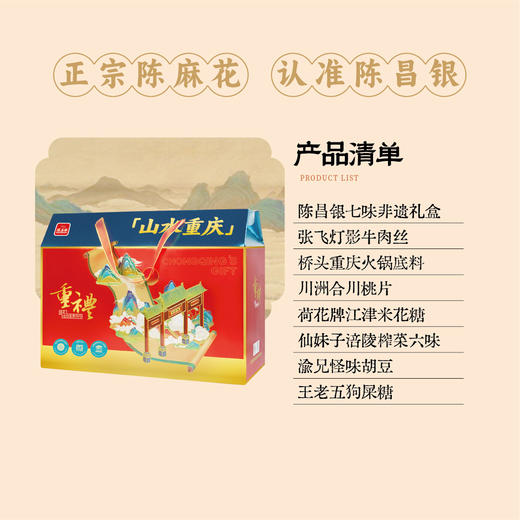 陈昌银【山水重庆礼盒】特产礼盒旅游伴手礼送礼亲友佳品 商品图1