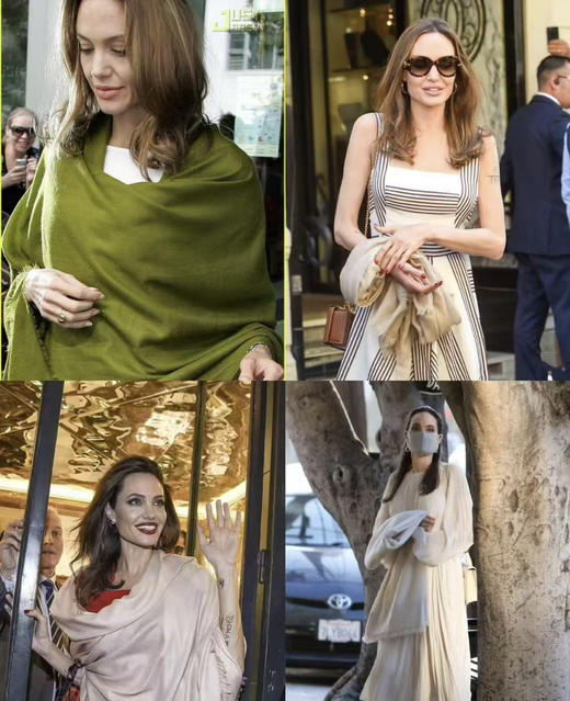 Pashmina羊绒围巾 克什米尔披肩 素胚。 商品图2