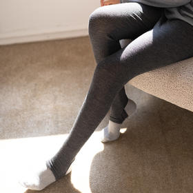 特绽放054朵/自如踩脚打底裤·全羊毛踩脚连体打底袜女加厚可外穿