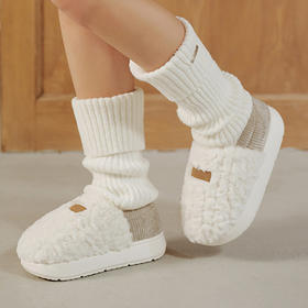 【昊达严选】PUXI 朴西司暖棉拖鞋男女包跟冬季加绒室内家居防滑情侣保暖棉鞋